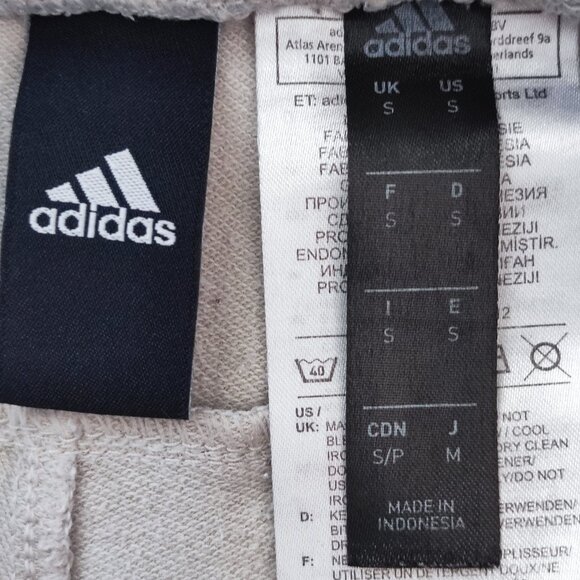 Adidas athletic / active wear short off-white men's size S - Picture 5 of 13